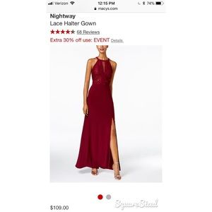 Nightway Halter Dress